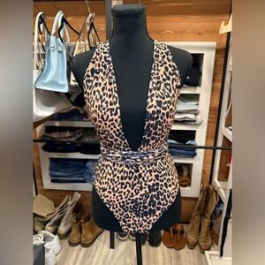 Sexy Strap Up Leopard Print Bikini. Low cut/Low back.